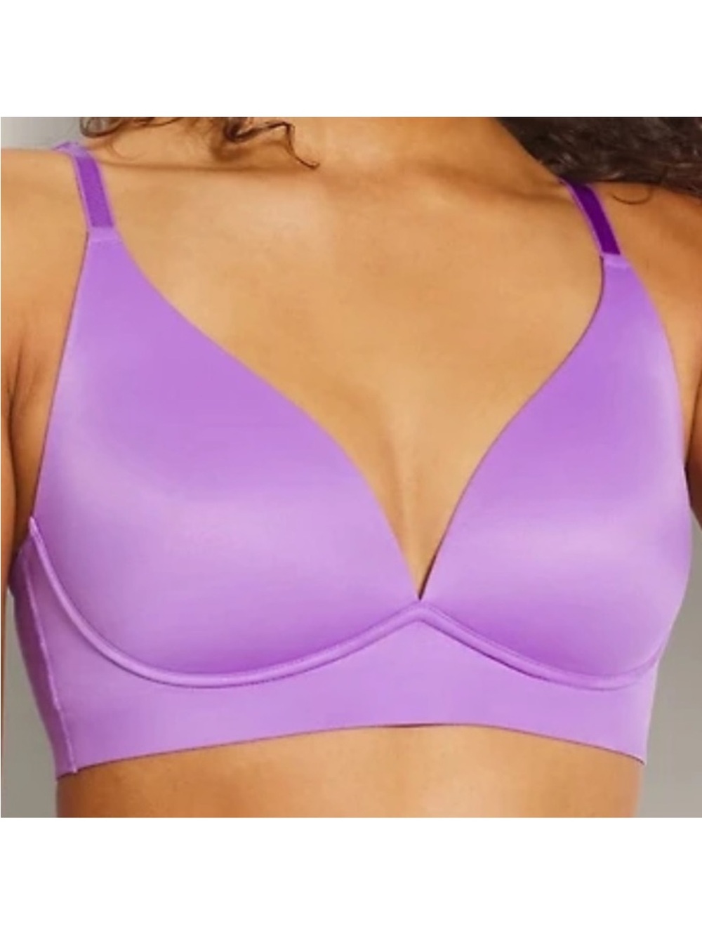 Soma Enbliss Luxe Plunge Bralette Purple NWOT Size Large